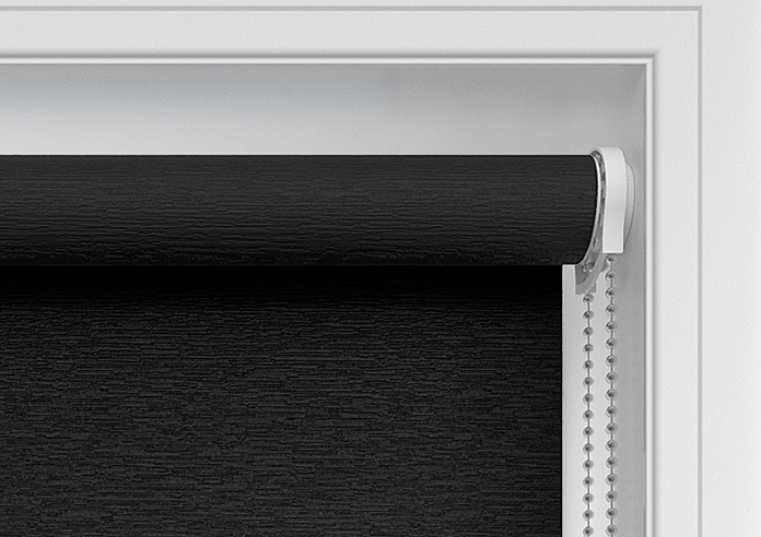 Toulouse (Blackout), Textured Black - Twist&Fit Roller Blind - Image 11